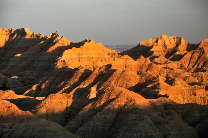 Badlands at Sunset - stunning sunsets in south dakota