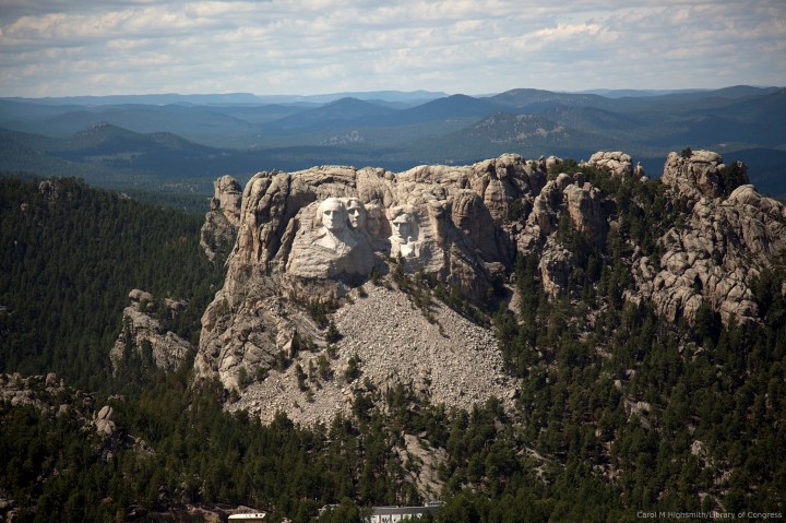 Aerial view of Mount Rushmore, South Dakota - aerial views of south dakota