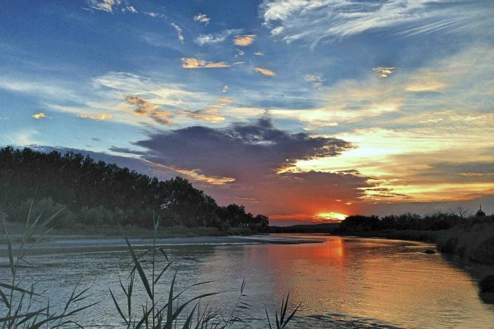 White River sunset - stunning sunsets in south dakota