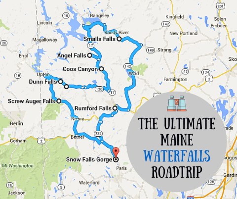 This Waterfall Road Trip in Maine Will Take You To Spectacular Places