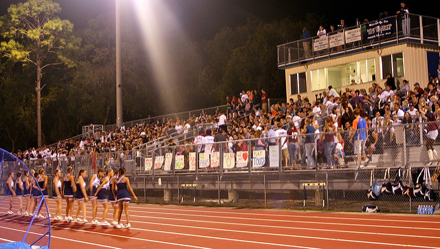 The whole town comes to the football games. - Small High School In South Dakota