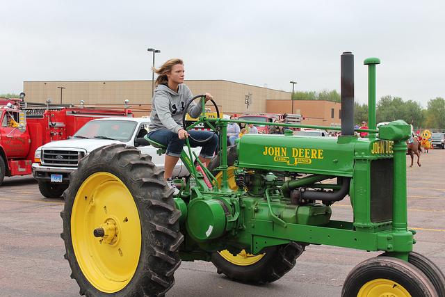 We all drive tractors everywhere.