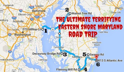 Take A Terrifying Eastern Shore Maryland Road Trip That May Just Haunt Your Dreams