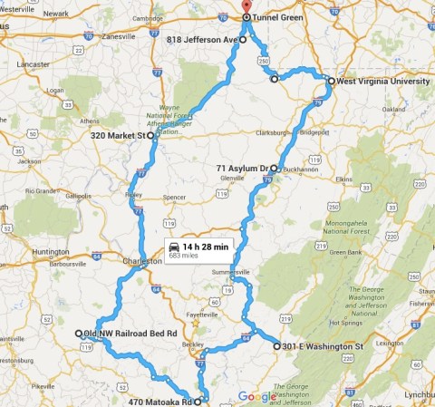 Take A Terrifying Road Trip In West Virginia On This Haunted Route