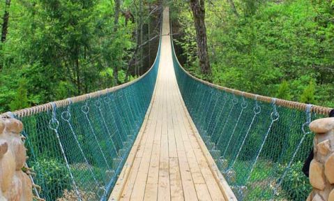 This Terrifying Swinging Bridge In Tennessee Will Make Your Stomach Drop