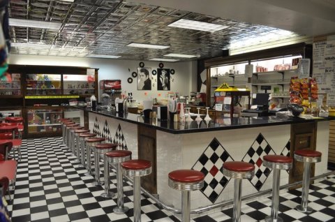 old-fashioned soda fountain