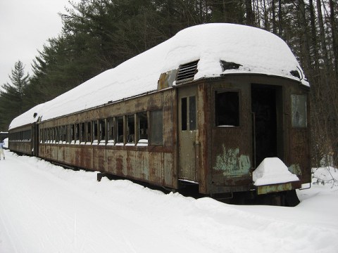 The Footage Captured At This Abandoned Train Car In New Hampshire Is Truly Grim