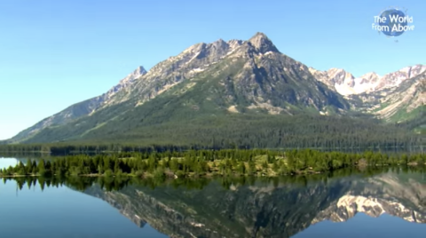 This Bird's Eye View Of The Grand Tetons In Wyoming Makes This National Park Even More Incredible