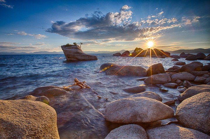 blue water lake tahoe nevada