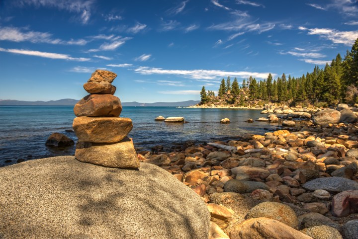 blue water lake tahoe nevada