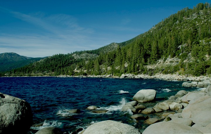 blue water lake tahoe nevada