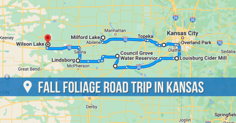 Take This Gorgeous Fall Foliage Road Trip To See Kansas Like Never Before