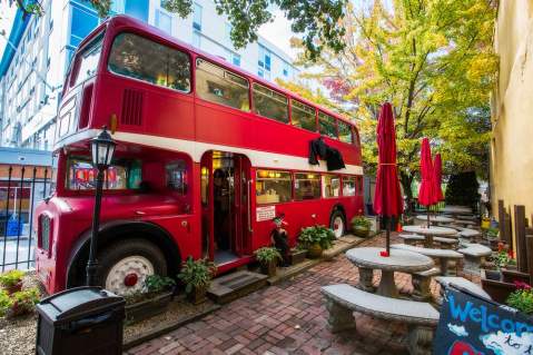 This Coffee Shop In North Carolina Used To Be A Double Decker Bus And You'll Want To Visit