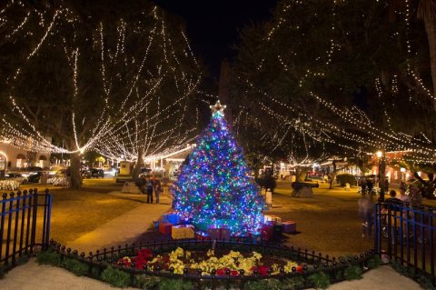 St. Augustine Turns Into A Winter Wonderland Each Year In Florida