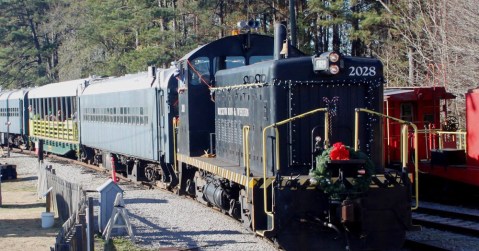 Enjoy The Magical Santa Express Train Ride Aboard A Train At The South Carolina Railroad Museum