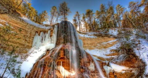 Smith Falls, highest waterfall in Nebraska near Valentine, Nebraska.