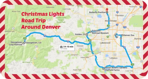 The Christmas Lights Road Trip Around Denver That's Nothing Short Of Magical