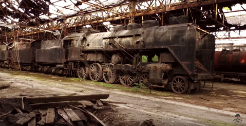 Not Many People Know This Massive Locomotive Graveyard Exists