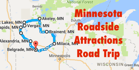 Take This Quirky Road Trip To Visit Minnesota's Most Unique Roadside Attractions