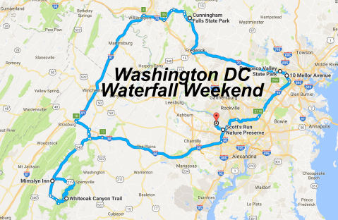 Here's The Perfect Weekend Itinerary If You Love Exploring Washington DC Waterfalls