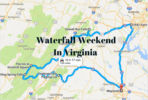 Here's The Perfect Weekend Itinerary If You Love Exploring Virginia's Waterfalls