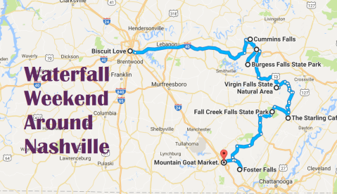 Here's The Perfect Weekend Itinerary If You Love Exploring Nashville's Waterfalls