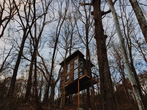 Sleep Underneath The Forest Canopy At This Epic Treehouse In Tennessee