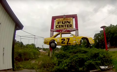 Nature Is Reclaiming This Abandoned Fun Park In The Woods