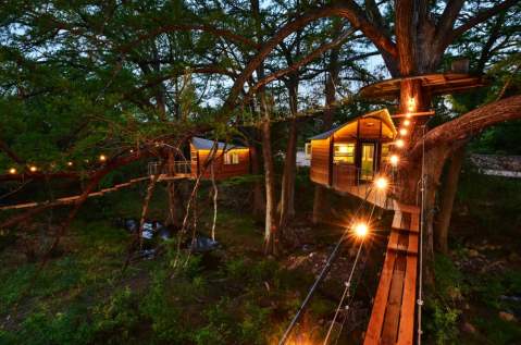 Sleep Underneath The Forest Canopy At This Epic Treehouse In Texas