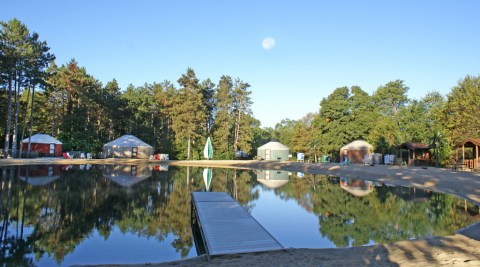 The Secluded Glampground In Wisconsin That Will Take You A Million Miles Away From It All