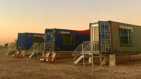 The Unique Hotel In Texas Where You Can Sleep Inside A Shipping Container