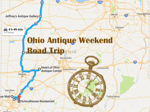 Here's The Perfect Weekend Itinerary If You Love Exploring Ohio's Best Antique Stores