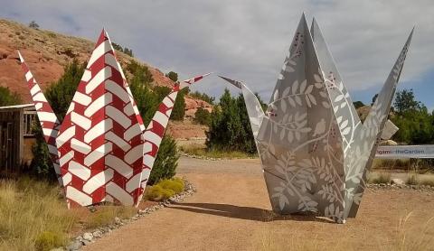 A Fascinating Origami Park In New Mexico, Turquoise Trail Sculpture Garden Is Stunningly Unique