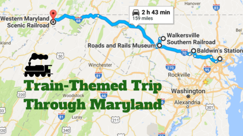 This Dreamy Train-Themed Trip Through Maryland Will Take You On The Journey Of A Lifetime