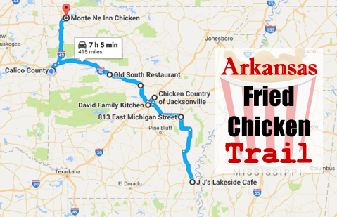 Arkansas's Fried Chicken Trail Is A Trip You Need To Take ASAP