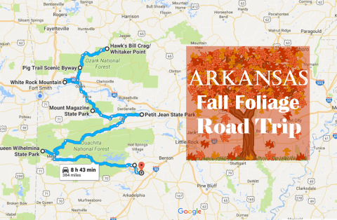 This Dreamy Road Trip Will Take You To The Best Fall Foliage In All Of Arkansas