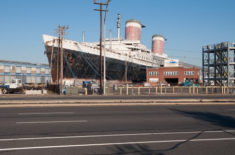 What This Drone Footage Captured At This Abandoned Philadelphia Ship Is Truly Grim