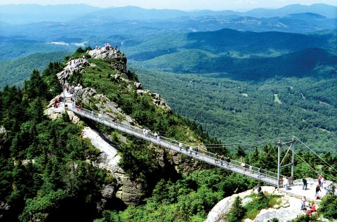 The Stomach-Dropping Suspended Bridge Walk You Can Only Find In North Carolina