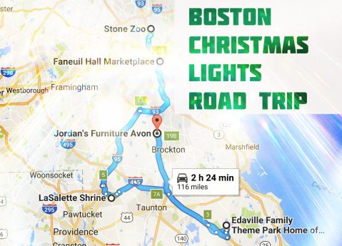 The Christmas Lights Road Trip Around Boston That's Nothing Short Of Magical