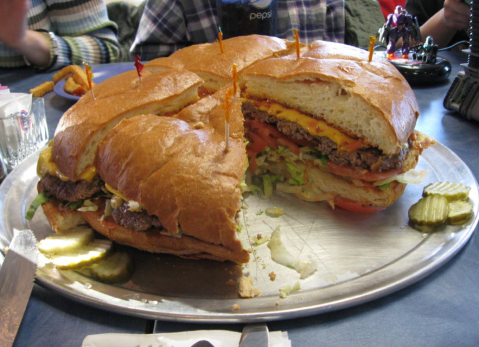 The Enormous Cheeseburger That's Nearly As Big As Alaska