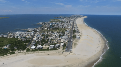 A Drone Flew Over Long Beach Island In New Jersey And Captured Mesmerizing Footage