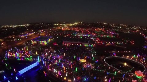 This Bird's Eye View Of Oklahoma's Christmas Lights Will Leave You In Awe