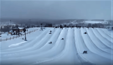 This Epic Snow Tubing Hill In Maryland Will Give You The Winter Thrill Of A Lifetime