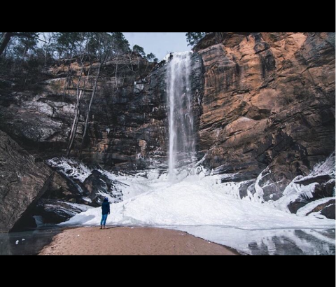 This Waterfall In Georgia Has Frozen Over And It's Pure Magic