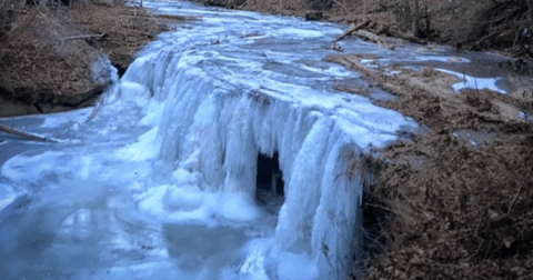 Here's What It Looks Like When Every Waterfall In Kentucky Is Completely Frozen