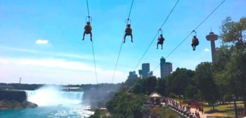 This Epic Zip Line Will Take You High Above Niagara Falls