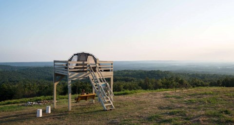 Few People Know You Can Camp At Arkansas' Highest Point