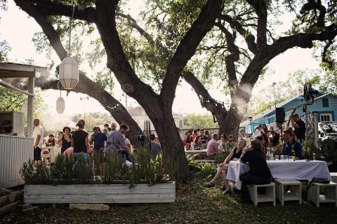 You'll Never Want To Leave This Beautiful Backyard Wine Garden In Austin