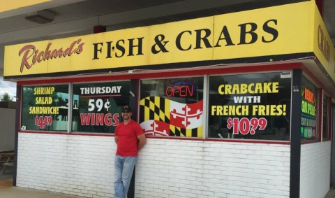 The Best Seafood In Maryland Actually Comes From This Former Gas Station