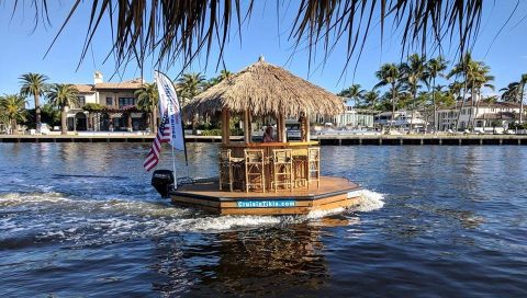 A Trip To This Floating Tiki Bar In Florida Is The Ultimate Way To Spend A Summer's Day